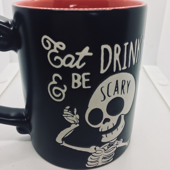 Halloween Eat Drink & Be Scary Skeleton Mug Boo - Picture 8 of 8